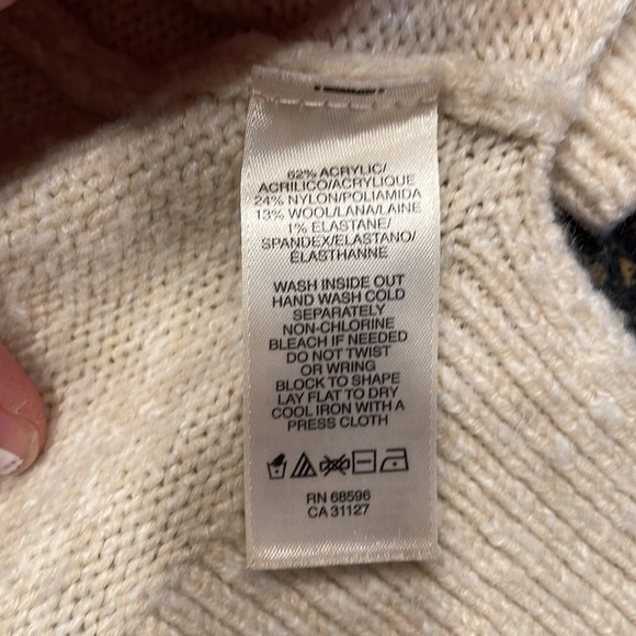 DKNY Jeans Cowl Neck Tunic Length Sweater - Picture 3 of 4